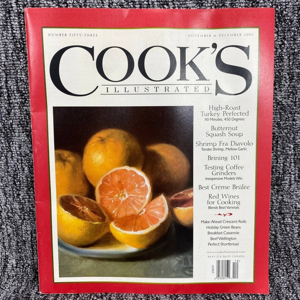 Vintage Cooks Illustrated Magazine Nov Dec 2001 Number 53 Recipes Christmas